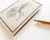 Bird Flourish Stationery Set, Master's Collection - Sandstone