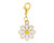 Cardinal Pens Journal Charm - Gold, Daisy