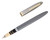 Sheaffer Sentinel Snorkel Fountain Pen and Mechanical Pencil Set - Pastel Grey, 14kt Fine Nib (2026-0930-12) - Open