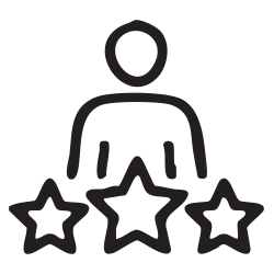 person with stars