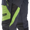 Clogger Grey/Green Zero Chainsaw Trousers Side View