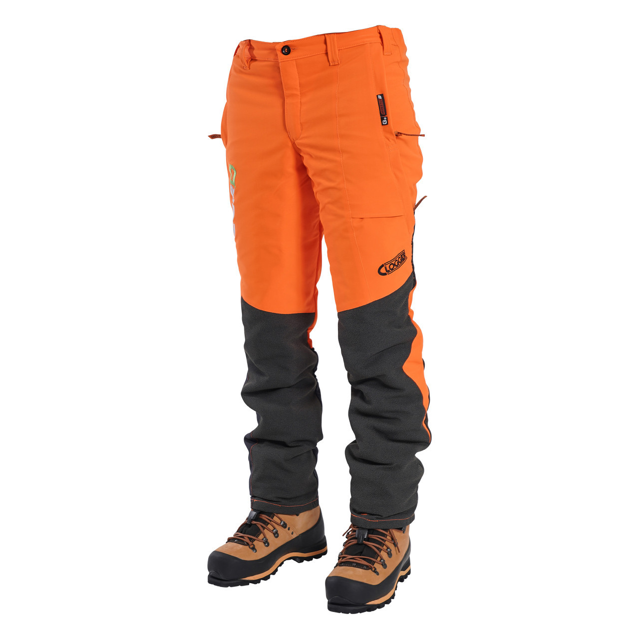 Clogger Zero Light and Cool Men's Chainsaw Pants in Hi Vis Orange