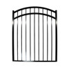Three Rail Arch Top Gate 48x60 - Standard Picket - Flush Bottom