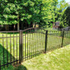 Smooth Spear Point Top Aluminum Single Gates installed
