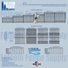 Three Rail Smooth Top Aluminum Fence Panels