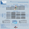 Two Rail Smooth Top Aluminum Fence Panels
