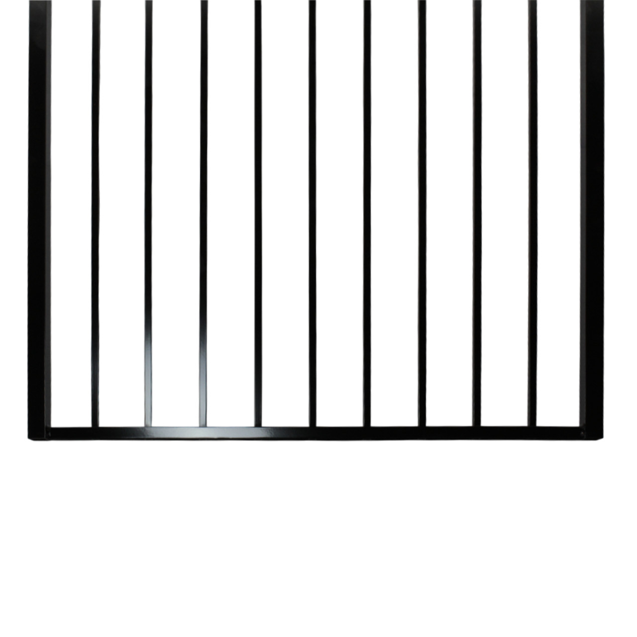 Three Rail Arch Top Gate 48x60 - Standard Picket - Flush Bottom