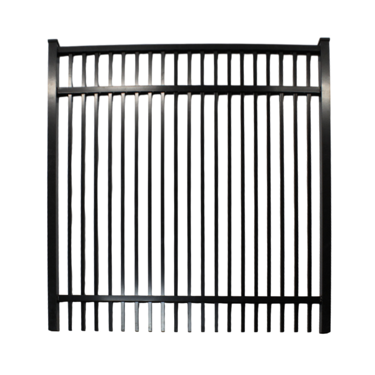 Three Rail Flat Top Gate 48x60 - Double Picket - Standard Bottom