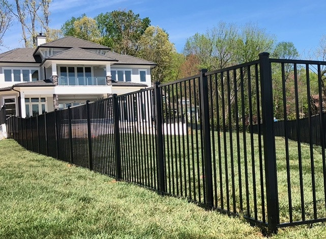 Two Rail Smooth Top Residential Aluminum Fence Posts