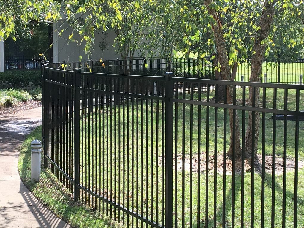 Three Rail Smooth Top Aluminum Fence Panel