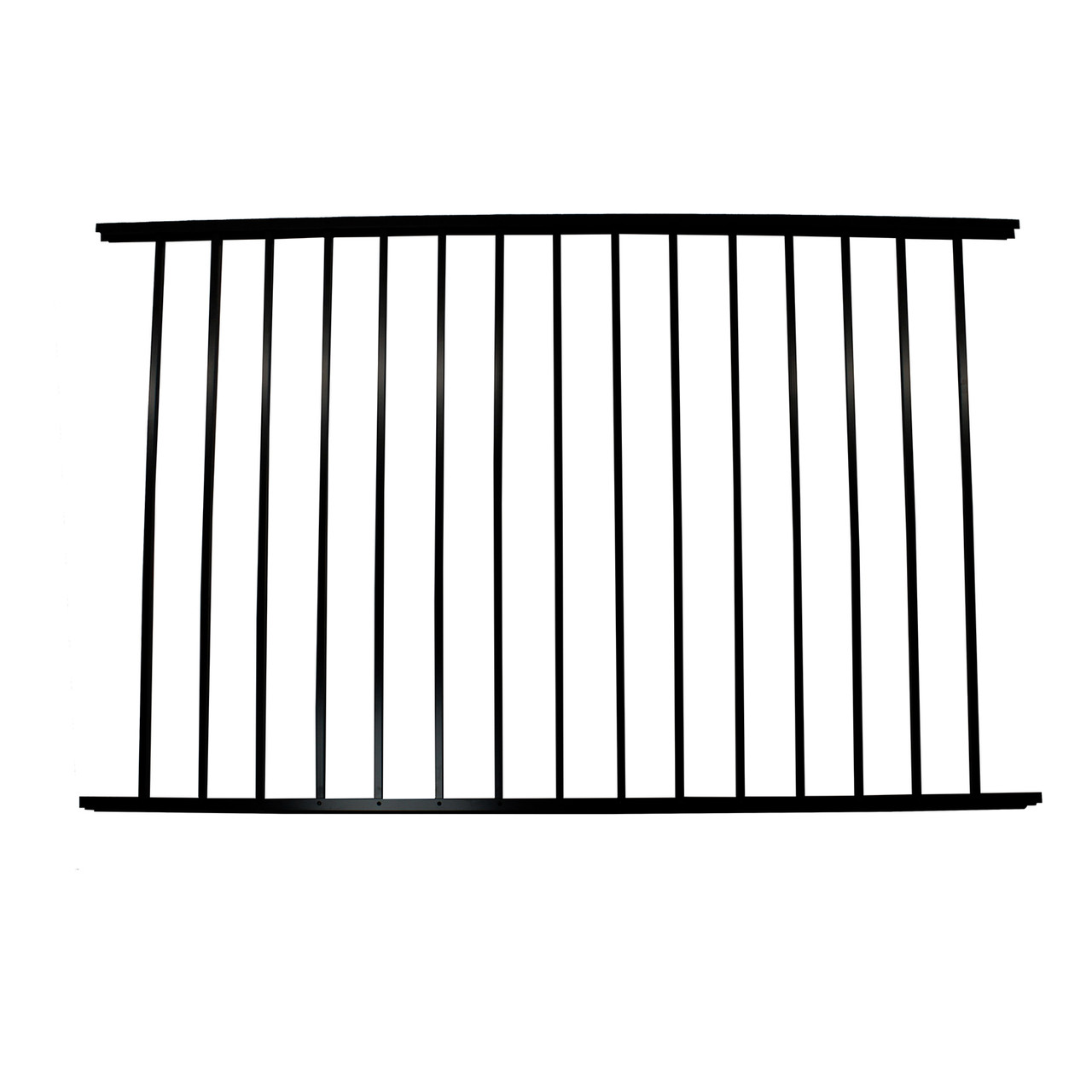 Two Rail Smooth Top Aluminum Fence Panel