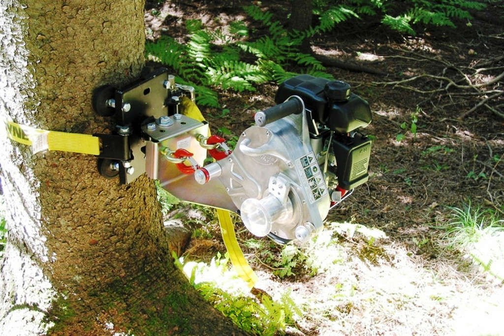 Portable Winch Tree Pole Mount Winch Anchor Northern Woodsmen