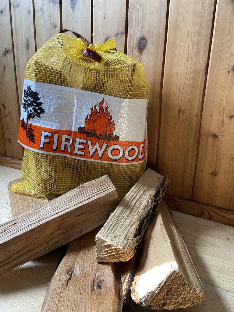 1.0 CF 21x25 Mesh Firewood Bag - YELLOW
