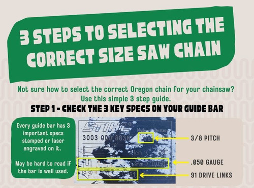3 Steps to Selecting the Correct Oregon Saw Chain