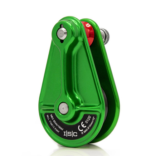 ISC RP048 Green Compact Rigging Pulley for 1/2" Rope