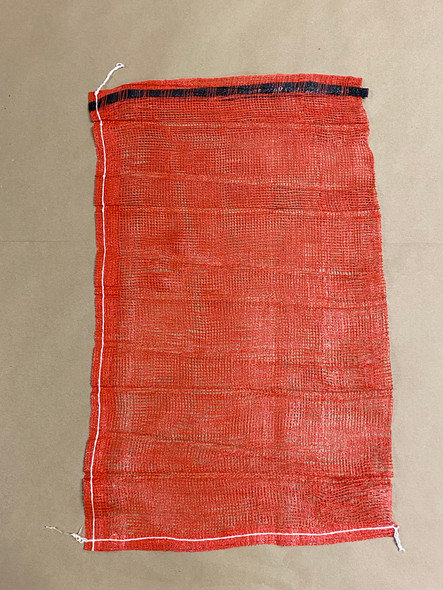 18x30 red mesh bag for firewood and produce.