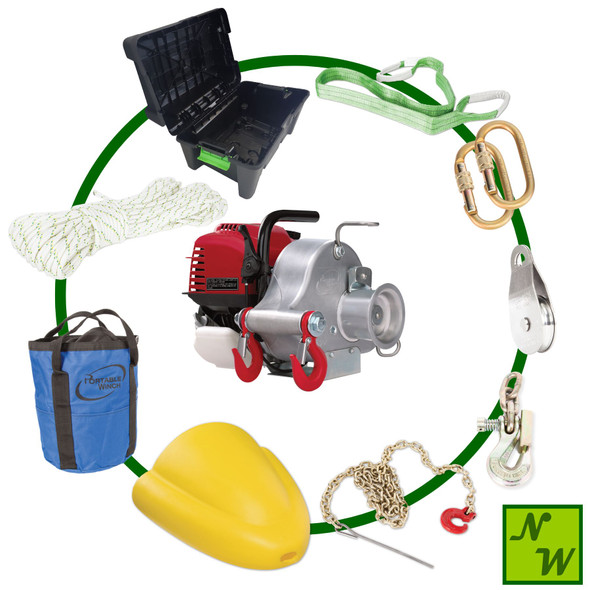 Portable Winch PCW3000 Forestry Kit Portable Winch PCW3000 Forestry Kit