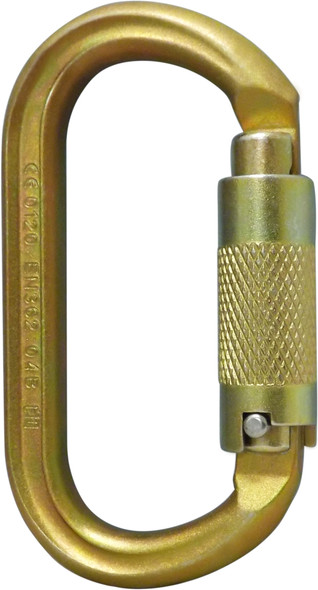 ISC KL321 Offset Oval Keylock Carabiner in Steel