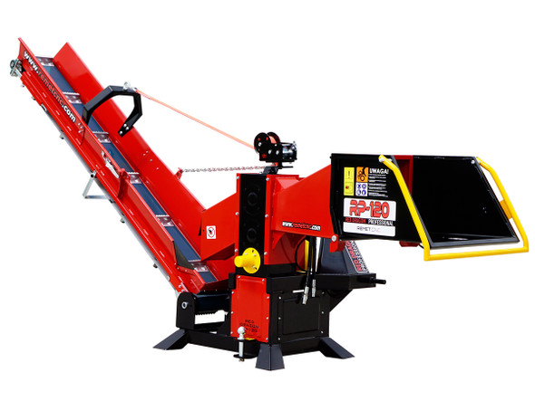 Remet RP120 Pro Series branch logger with conveyor