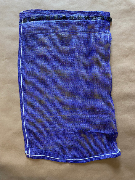 15x25 purple mesh bag for firewood and produce.