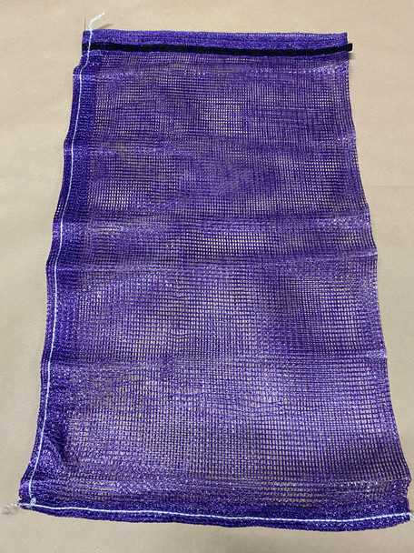 18x30 purple mesh bag for firewood and produce