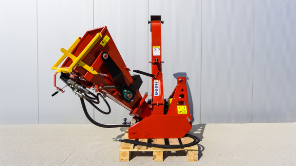 Remet RT-630R PTO Disc Chipper on shipping pallet