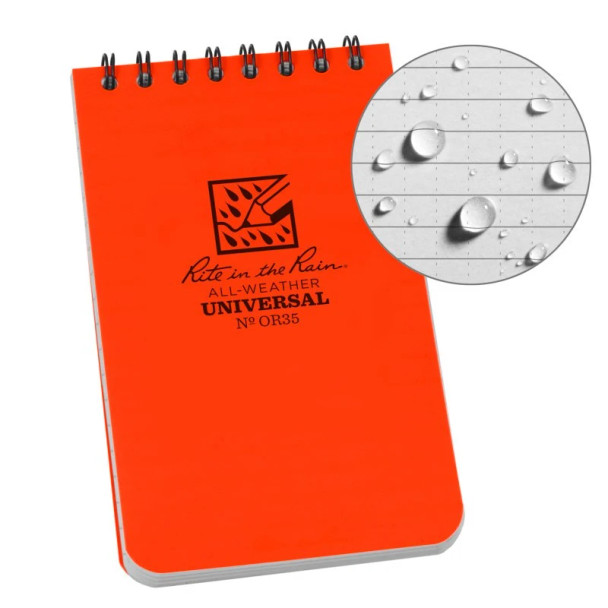 Rite In The Rain 3" x 5" Top Spiral Notebook Universal Pattern