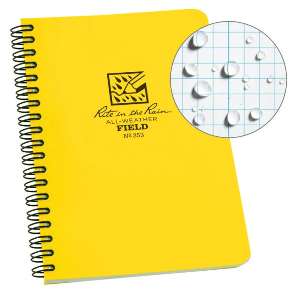 Rite In the Rain 4 5/8" x 7" Side Spiral Notebook Field Pattern