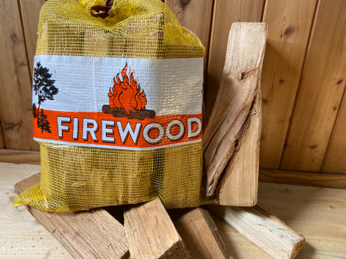 Northern Woodsmen 1.0 CF 21x25 Mesh Firewood Bag - YELLOW | Quantity per bundle: 100 PACK