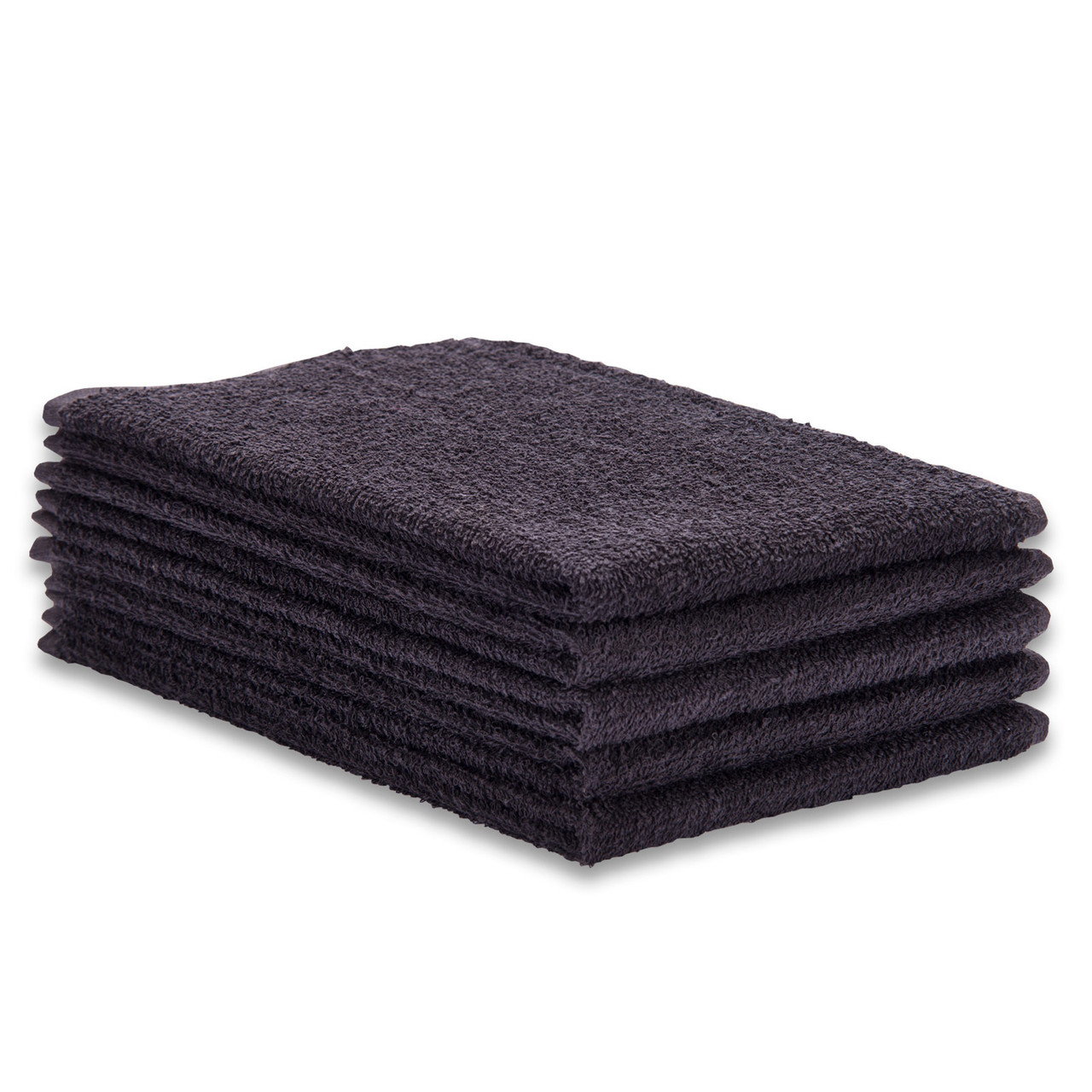 15x25 Black Hand Towels, Wholesale