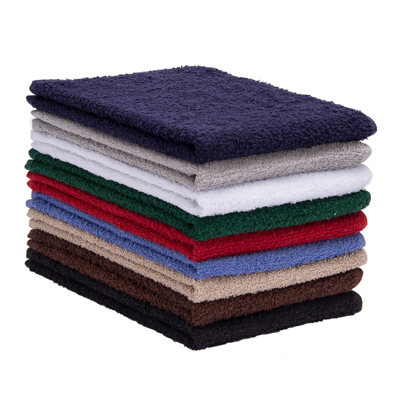 Wholesale Cotton Terry Towels 16x27 Heavyweight Black