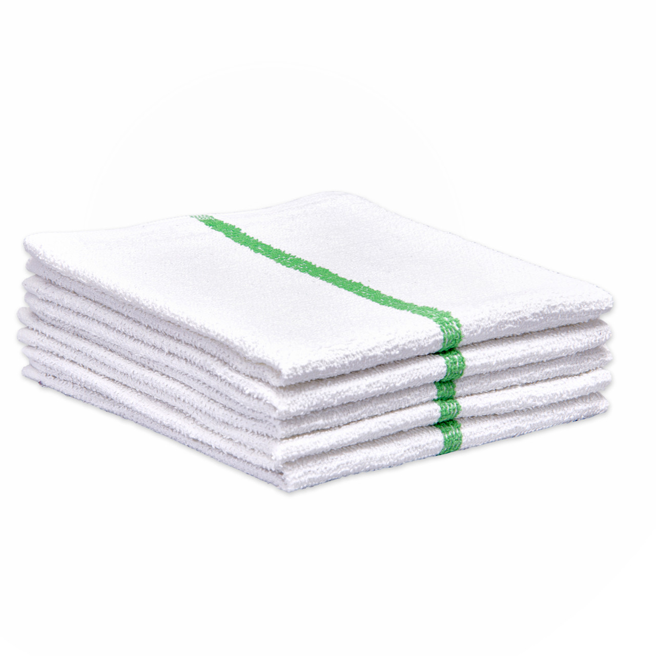 Wholesale Bar Towels 100% Cotton Terry 16x19 With Color Stripe 50 Lb. Box