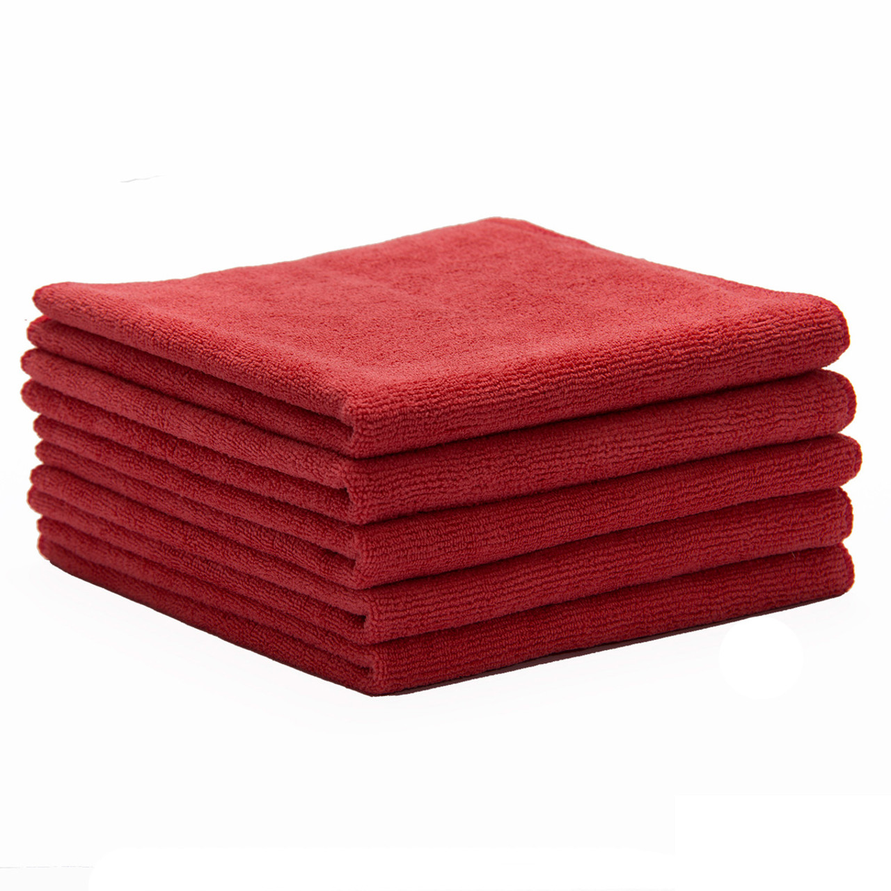 Bulk Microfiber Cleaning Towels - Red 12x12 (90pk), Size: One Size