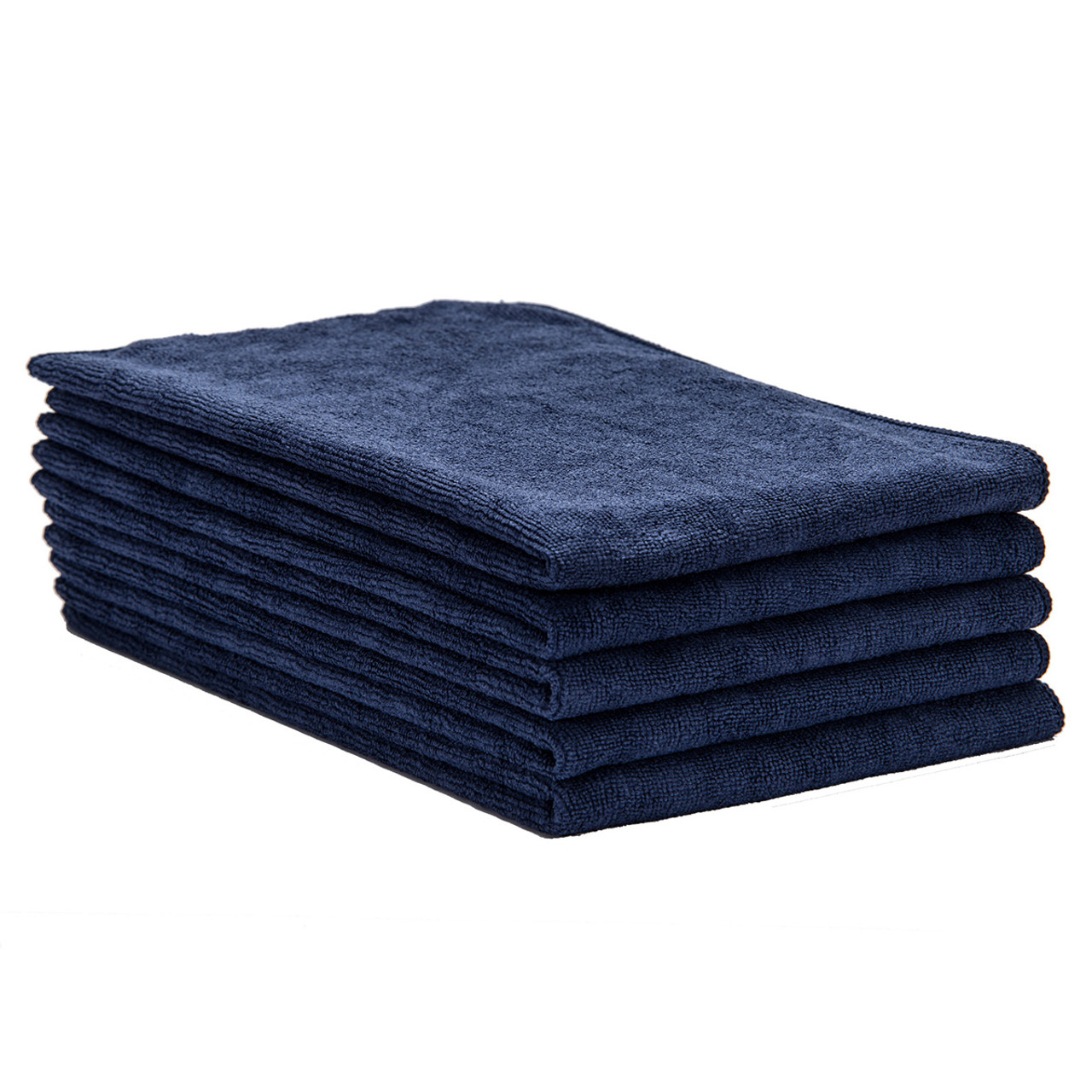 Microfiber Waffle Weave Towels 16x24 Heavyweight Dark Blue