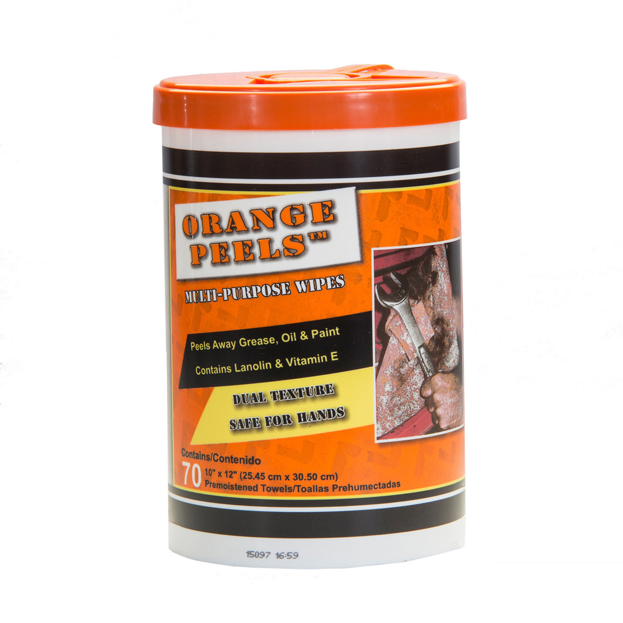 Hand Cleaning Wipes Industrial Orange Peels