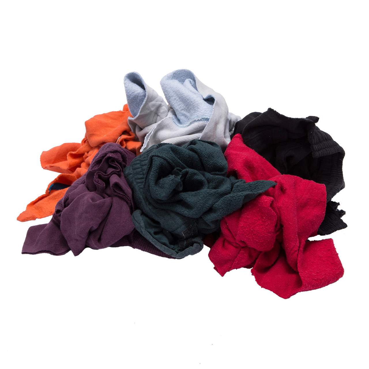 Recycled Mixed Colored Knit Rags 25lb