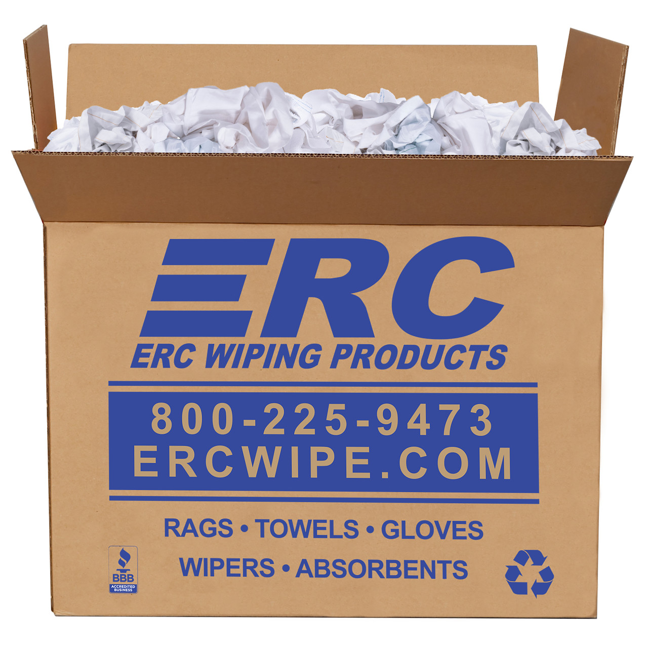 Affordable Wipers White Cotton Sheet Wiping Rags - 25 lbs Box