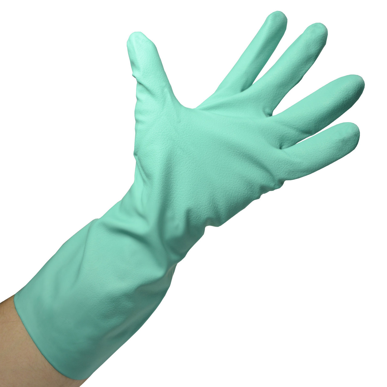 green chemical gloves