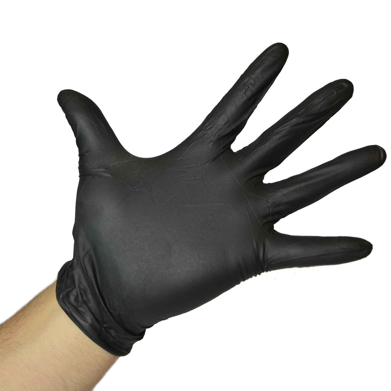 Heavy Duty Black Nitrile Gloves 6 MIL - Nitrile Mechanics Gloves