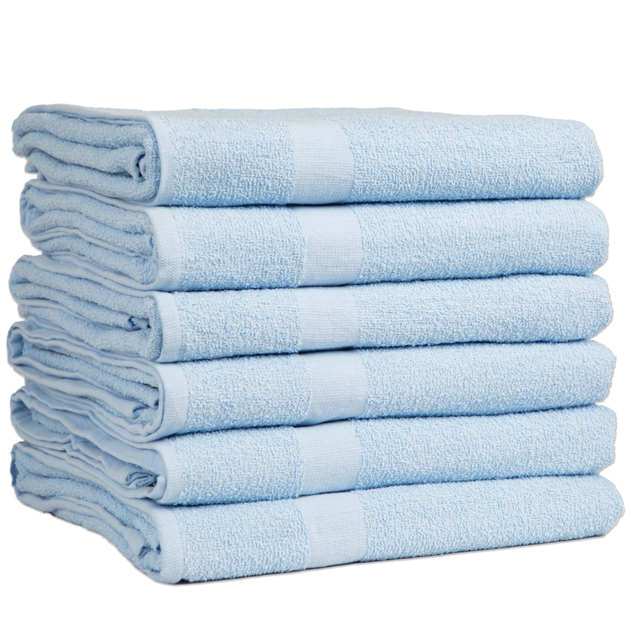 Cotton Terry Bath Towels 27x52 White