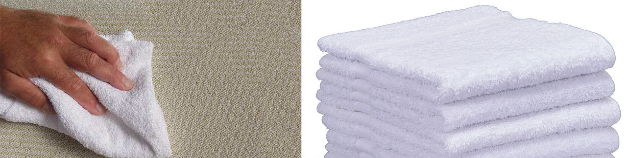 Multi-Purpose White Terry Cloth Towels In Bulk