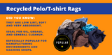 Recycled Mixed Color T-shirt Rags Are Our Most Popular Low-Cost Rag! 