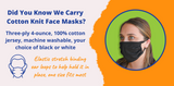 Cotton Knit Face Masks Are An Eco-Friendly Mask Option! 