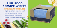 Blue Food Service Wipers Are Popular In The Food Service Industry  