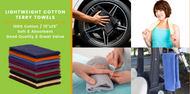 Lightweight Cotton Terry Towels Are Ideal For Many Different Industries