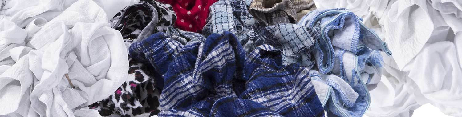 Bulk Flannel Rags - Wholesale Recycled Cotton Rags