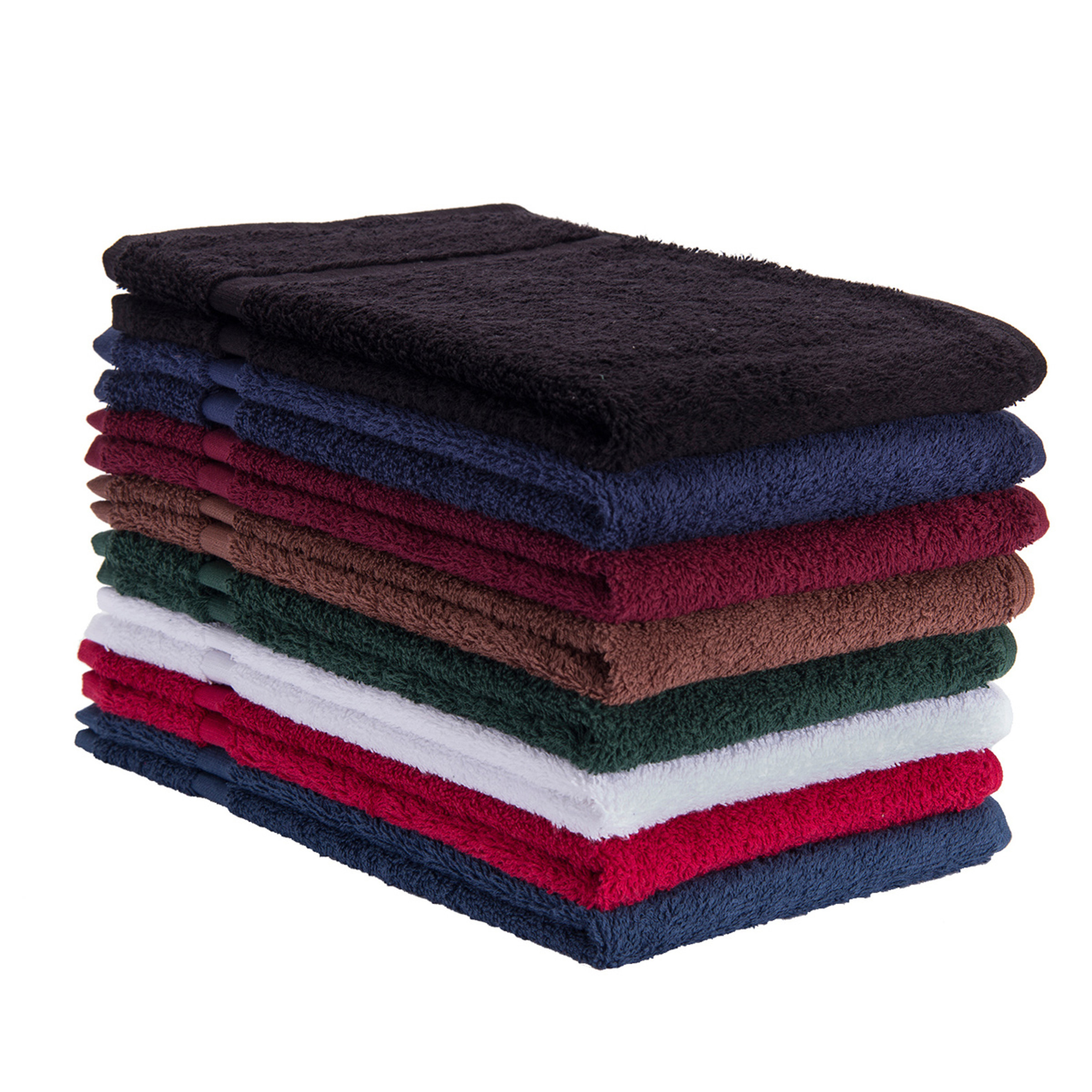 Premium Cotton Terry Towels 16x27 Medium Weight Wholesale Towels