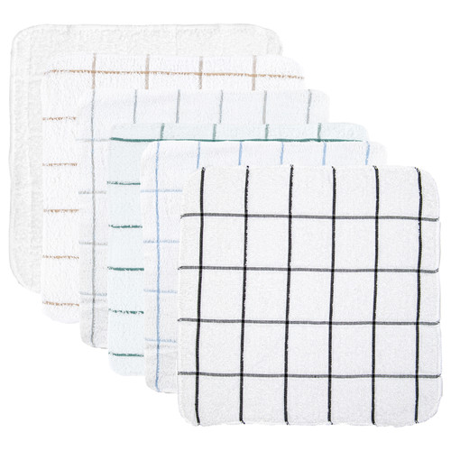 Terry Dish Towels 12x12, all colors shown flat