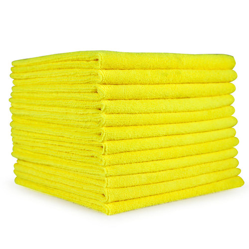 Microfiber Towels 50 Pack 12x12 Yellow