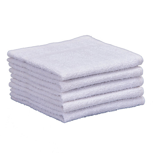 Wholesale Cotton Terry Washcloths 13x13 New White